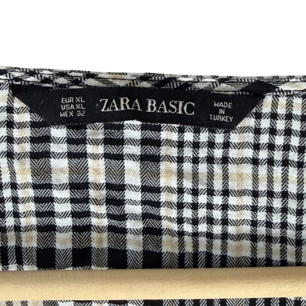 Zara basic plaid